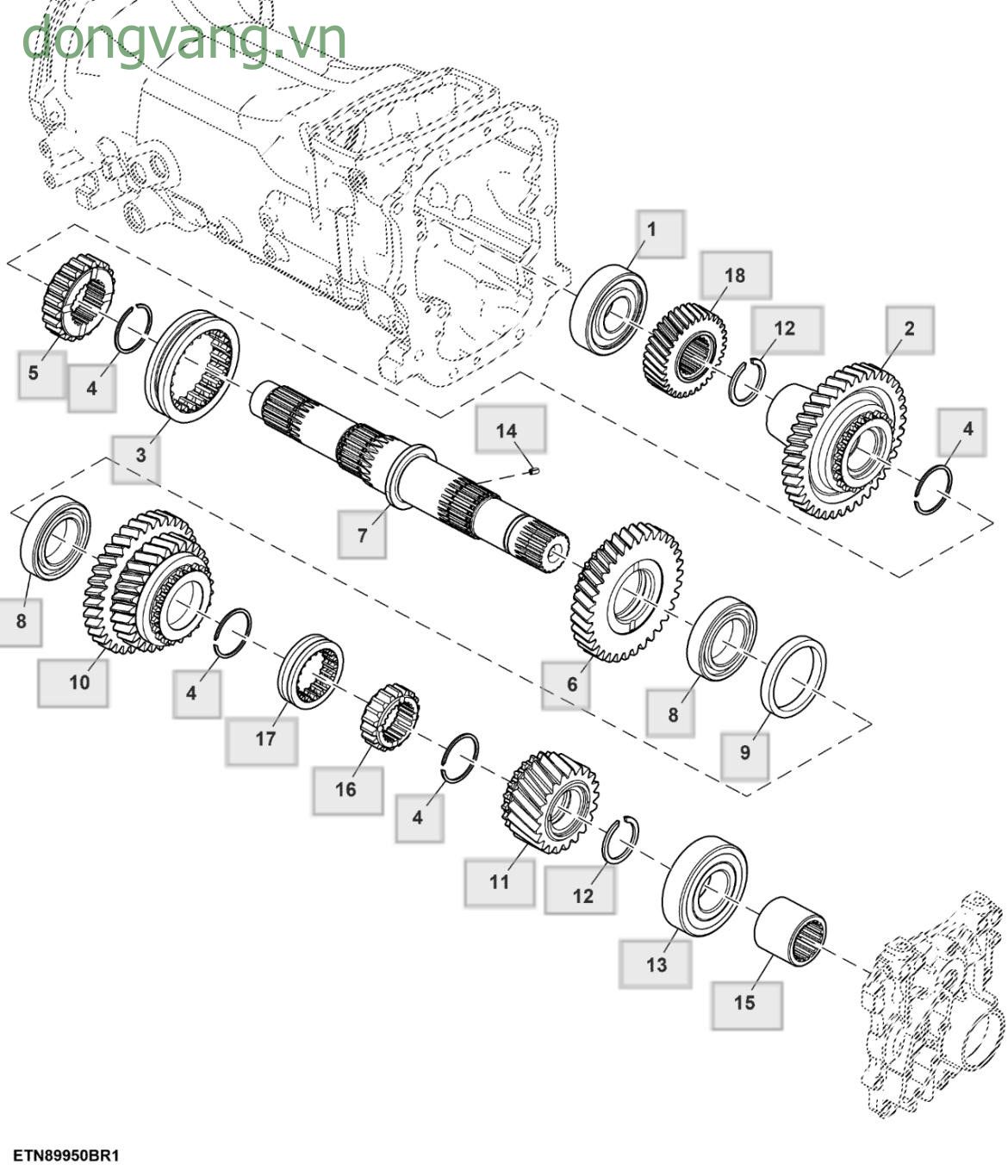 Driven Shaft, MFWD - ST780039
